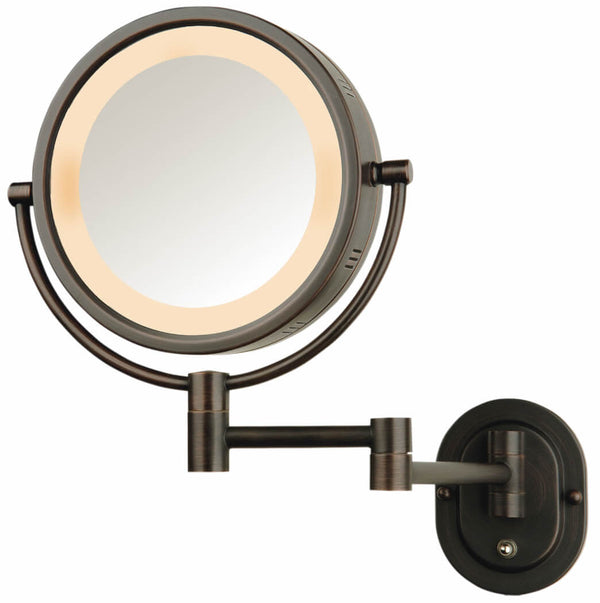 Jerdon Reversible Plug-In 5x/1x Makeup Mirror - 4 Finishes Including Matte Black