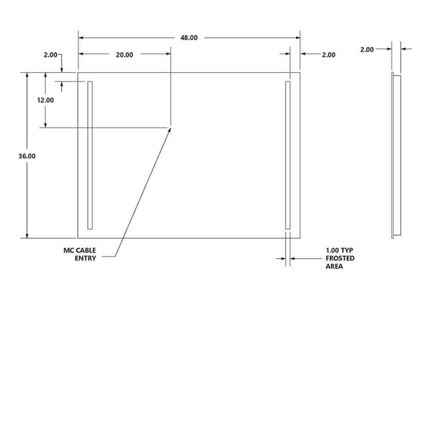 Cordova Charisma Backlit NaturalLight LED Mirror with