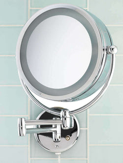 10x miroir de maquillage enfichable à double éclairage réversible D123