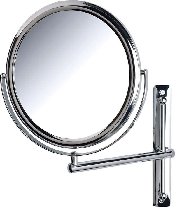 Miroir de maquillage mural à hauteur réglable 3x/1x Jerdon - Chrome poli