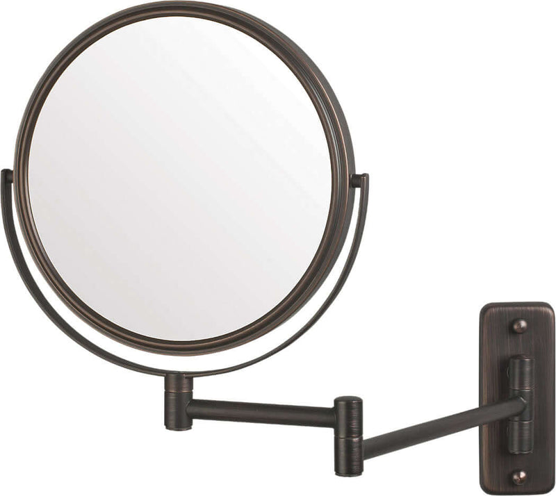 Jerdon Reversible 5x/1x Wall-Mount Makeup Mirror - 3 Finishes