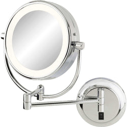 Kimball & Young Hardwired 3,500k LED Makeup Mirror, Polished Chrome