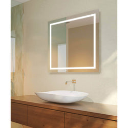 Cordova Unity Backlit Natural-Light LED Mirror with 1-inch Frosted Continuousl Band - 3 Sizes