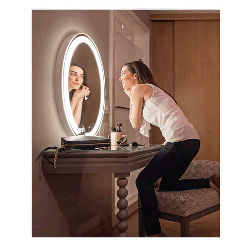 Electric Mirror Eternity + AVA Natural-Light LED Bathroom Mirror - 3 LED Dimmable Color Settings