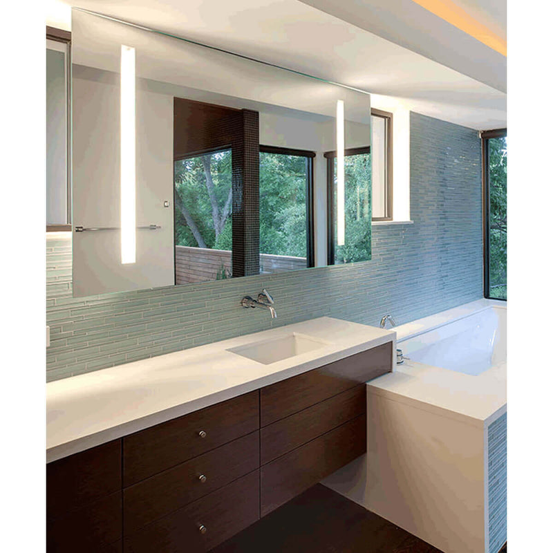 Electric Mirror Fusion +AVA Adjustable-Light LED Bathroom Mirror with Clean, Strong Lines - 5 Sizes
