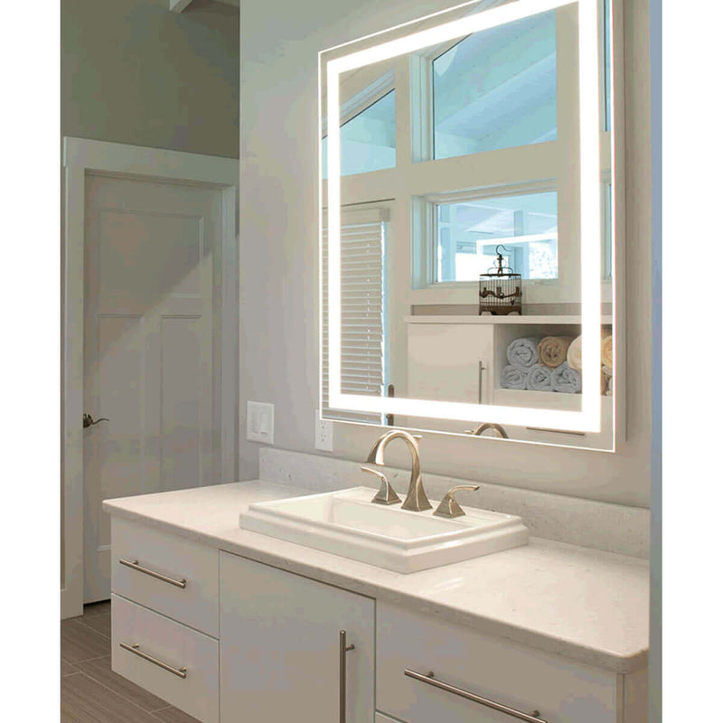 Electric Mirror Integrity+AVA Adjustable Color LED Bathroom Mirror with LED Border, 10 Sizes