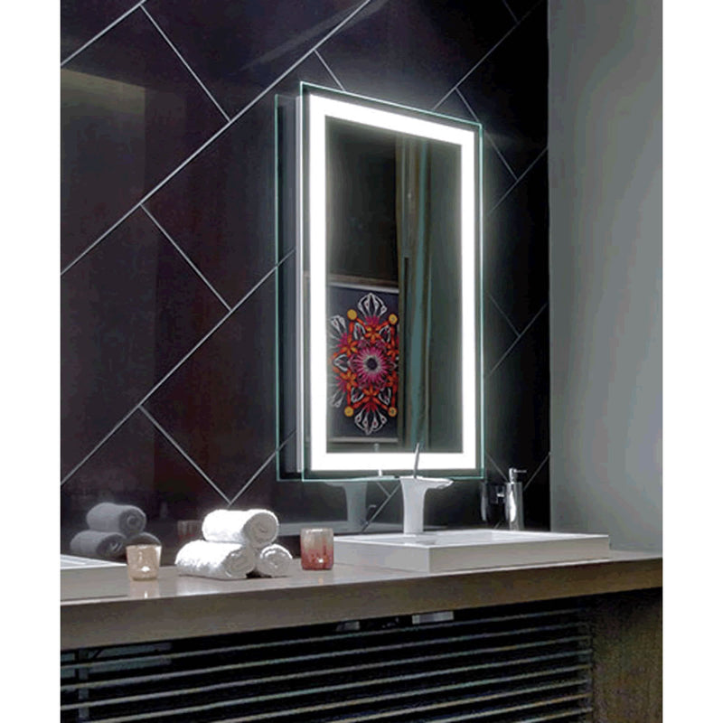 Electric Mirror Integrity+AVA Adjustable Color LED Bathroom Mirror with LED Border, 10 Sizes