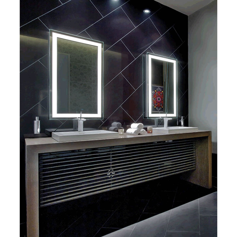 Electric Mirror Integrity+AVA Adjustable Color LED Bathroom Mirror with LED Border, 10 Sizes