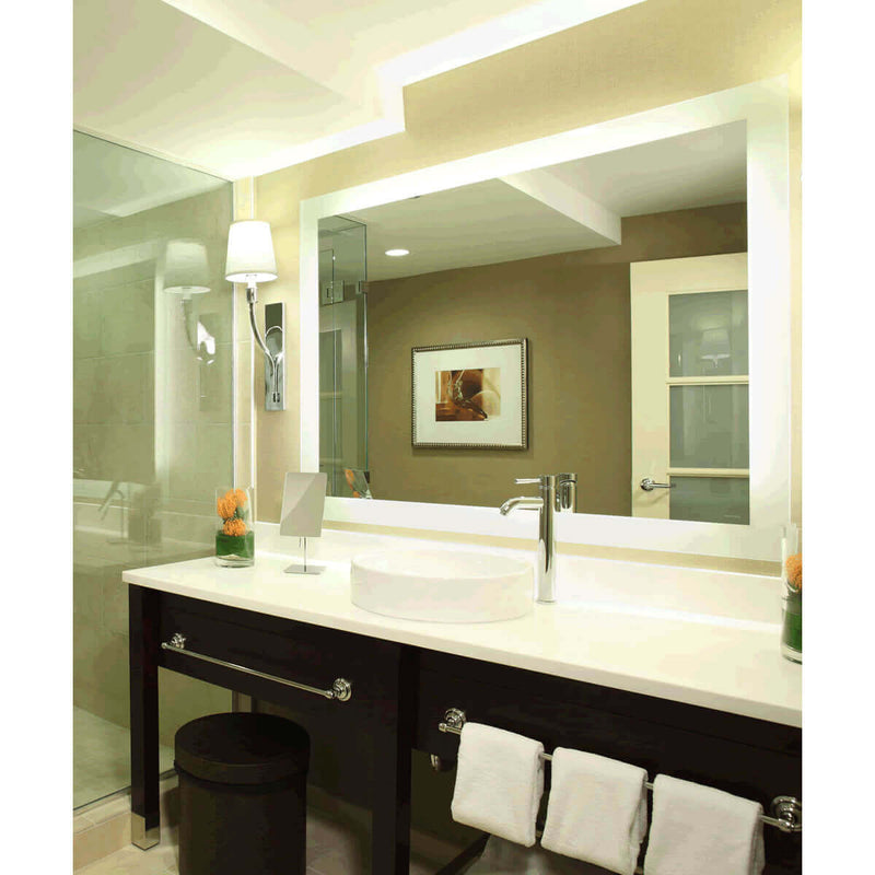Electric Mirror Silhouette LED Back-Lighted Mirror Appears Free Floating - 8 Sizes