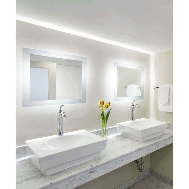 Electric Mirror Silhouette LED Back-Lighted Mirror Appears Free Floating - 8 Sizes