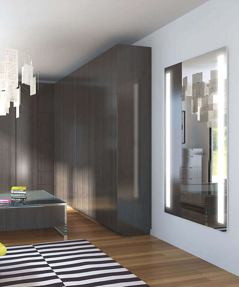 Electric Mirror Fusion Wardrobe Mirror +AVA Technology LED for Adjustable Environmental Color Tuning