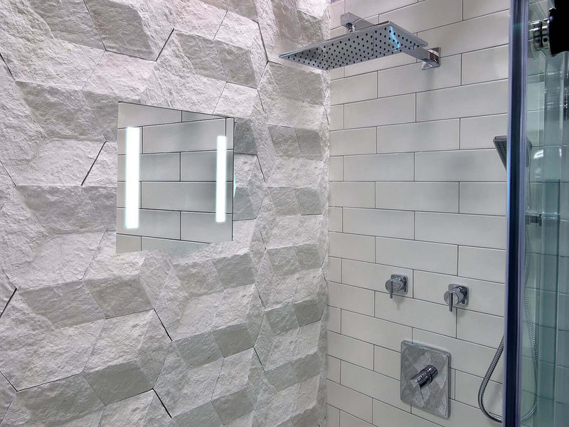 ClearMirror LED Lighted, Heated Fog-Free Shower Mirror - Total Luxury in the Shower