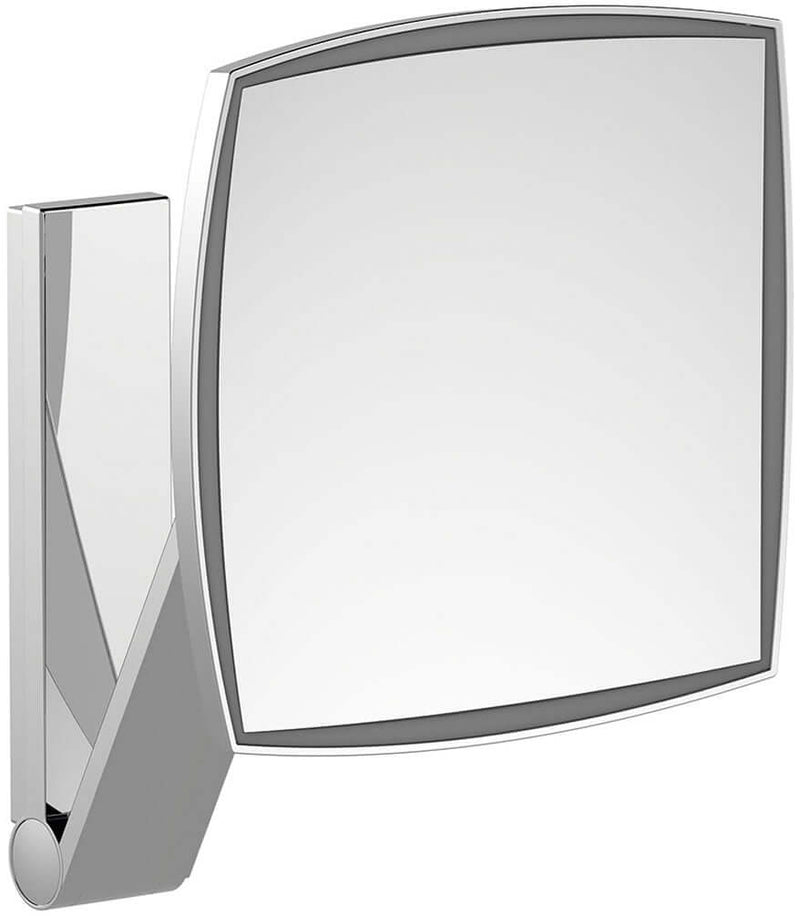 KEUCO 5x Hardwired Square 6,000k (Whie Daylight) LED Cosmetic Mirror - 4 Finishes