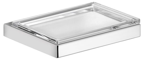 OPEN BOX Keuco Edition 11 Soap Dish with Crystal Insert for Counter or Wall-Mount, 4 Finishes