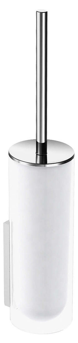 Keuco Edition 400 Wall Mounted Toilet Brush Set, in 3 Finish Options with Crystal Receptacle