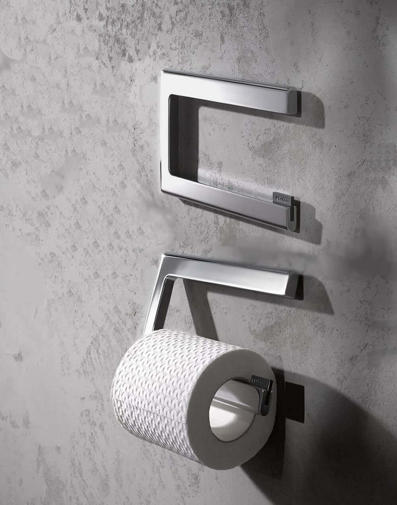 Keuco Edition 400 Toilet Paper Holder and Spare Roll Holder - 3 Finishes