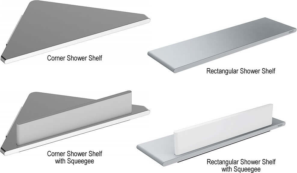 Corner shower shelves from Keuco - Edition 400