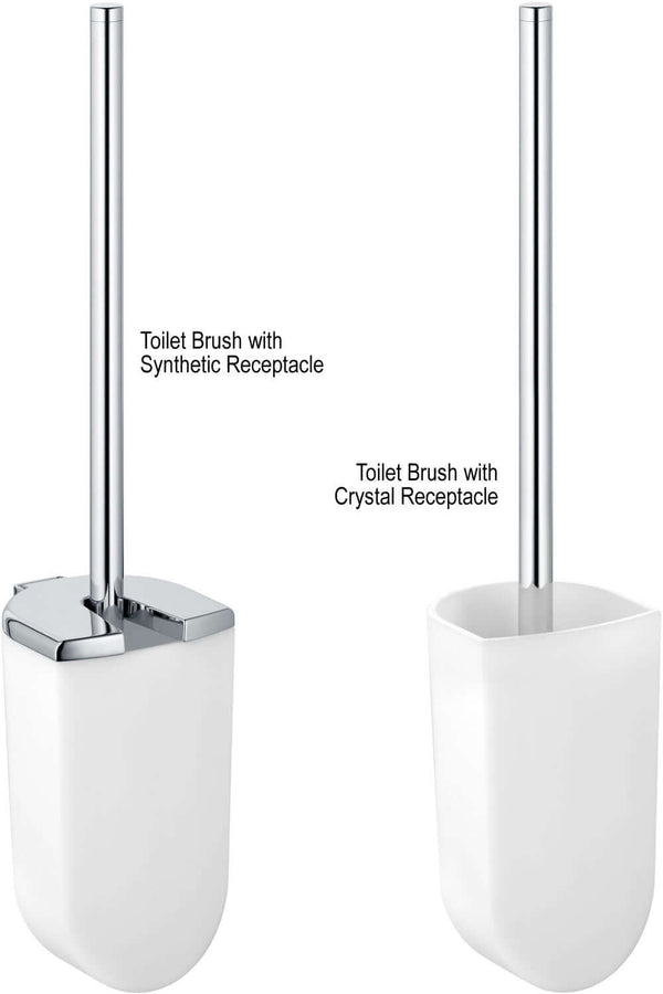 Keuco Elegance Toilet Brush Sets - with Crystal or Synthetic Receptacles