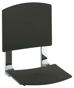 Keuco Plan Care Wall-Mount Tip-Up Seat, Back Rest, 3 Finishes