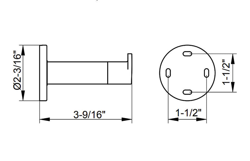 Keuco Black Collection Towel Hooks in 3 Configurations