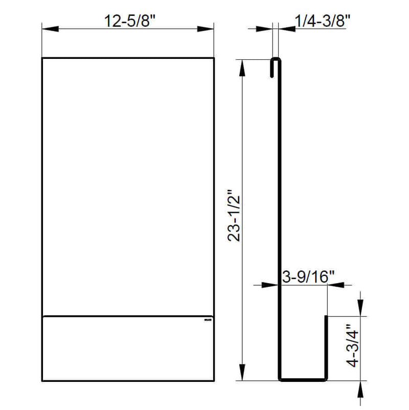 Keuco Black Collection Over-Glass Shower Enclosure Shelf