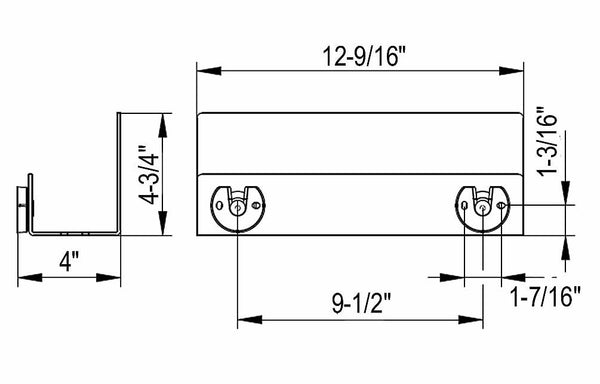 Keuco Mount Shower Shelf, Matte Black or Matte White