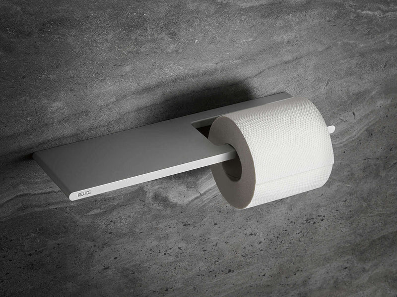 Keuco Edition 400 Toilet Paper Holder with Shelf