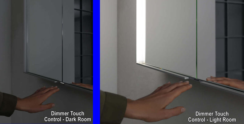Keuco Royal Match Mirrored LED Bathroom Cabinet, Flex Storage