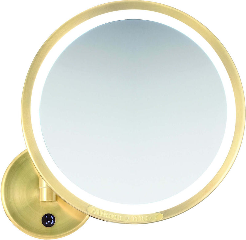Miroir Brot Imtemporel Custom Made Hardwired LED Makeup Mirror in 5x or 7x and 30 Finishes
