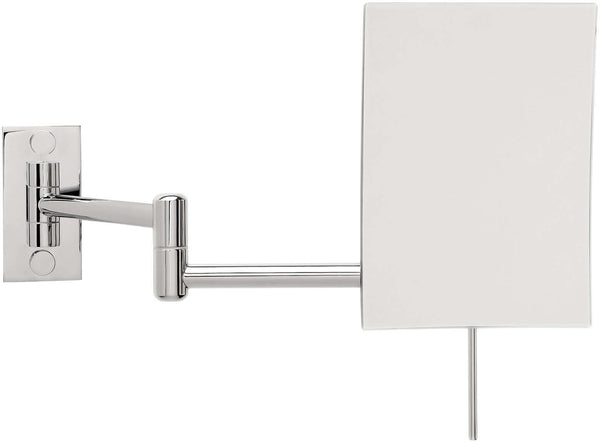 The Epure &quot;frameless&quot; wall-mounted makeup mirror is sleek and svelte.  Plus it''s beautiful and extends out to 15&quot;.