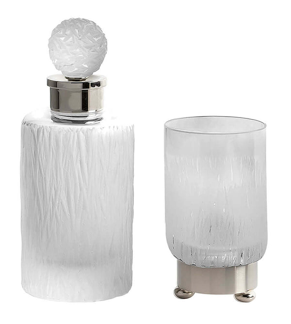 Cristal&Bronze Bambou Tumbler and Perfume Bottle by Frank Benito - 27 Finishes