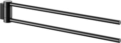 Keuco Black Collection Double Swivel 17" Towel Holder - OPEN BOX
