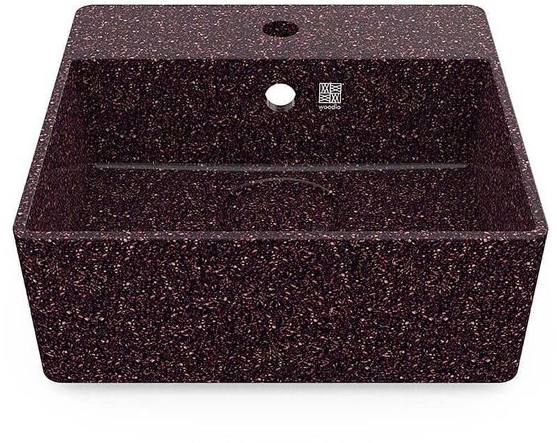 Woodio Cube40 Wall-Mounted Wood Sink - 10 Colors
