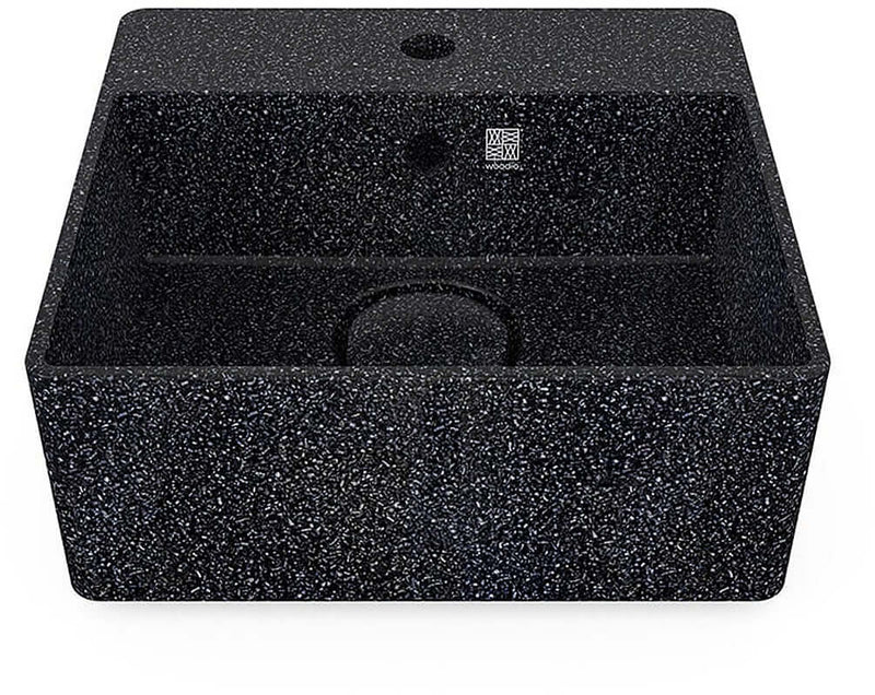 Woodio Cube40 Above-Mount Sink for 1-Hole Faucet - 10 Colors