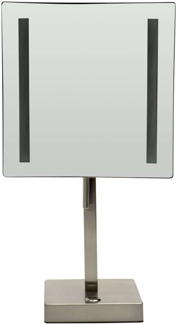 Alfi Brand 5x LED Vanity Mirror - Plugs in or Runs on Battery, 2 Finishes