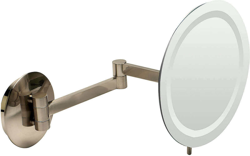 Miroir de maquillage sans cadre câblé 5x LED Alfi Brand, 2 finitions