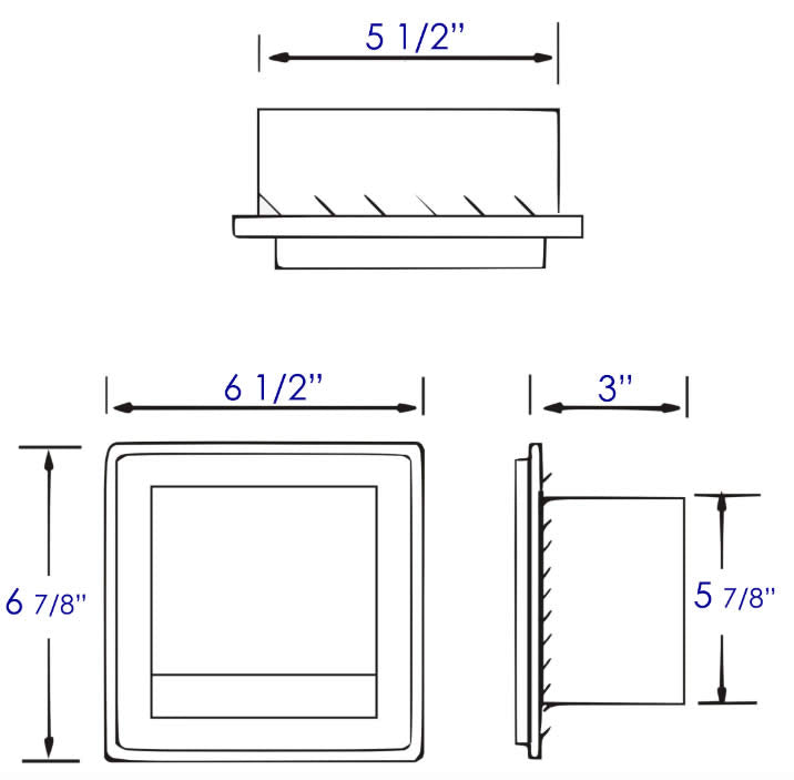 Alfi brand Recessed Stainless Steel Toilet Paper Roll Holder - Polished Stainles Steel