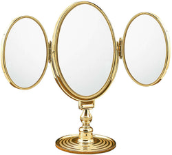 Cristal&Bronze 3x/1x 4-Face Vanity Mirror - Pearl or Corded Frame