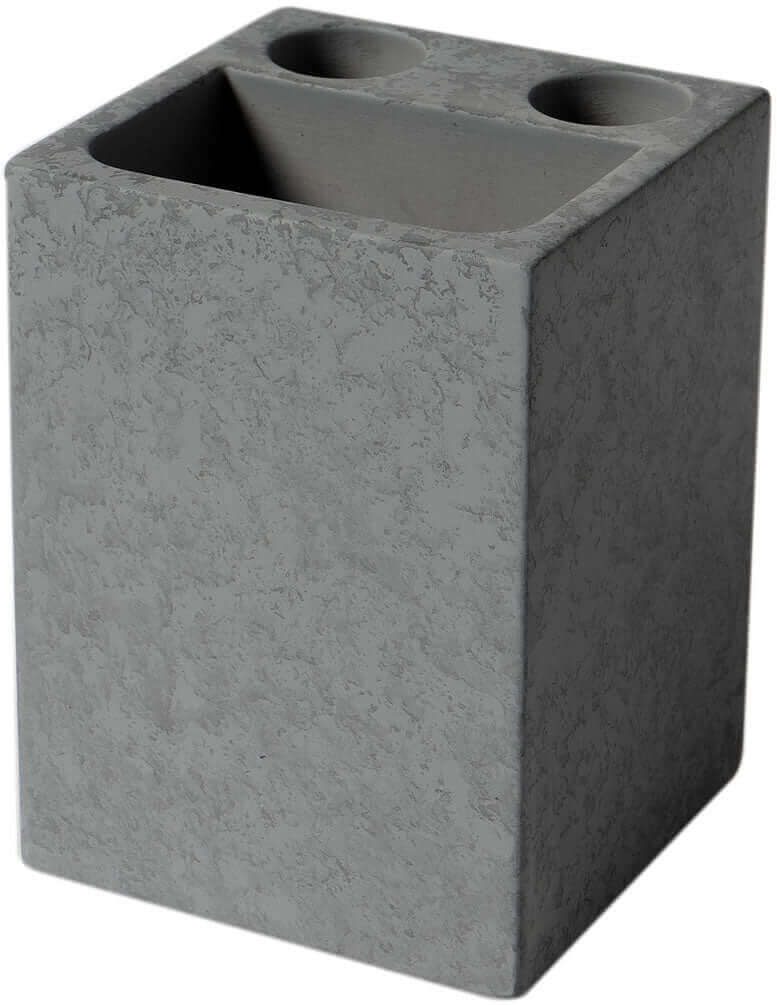 ALFI brand ABCO1019 4-Piece Solid Concrete Gray Matte Bathroom Accessory Set