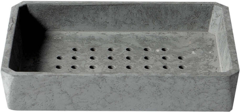 ALFI marque ABCO1023 ensemble d'accessoires de salle de bain mat gris béton massif 7 pièces