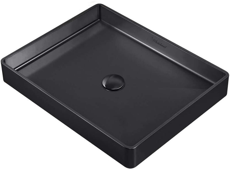 Whitehaus Stainless Steel Noah Plus Above Mount Bathroom Sinks - 5 Finishes