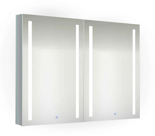 Krugg Reflections Kinetic Double Door Center-Open Medicine Cabinet