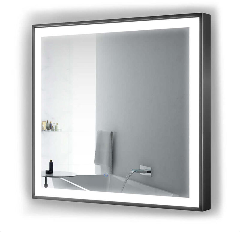 Krugg Soho Back or Gold Framed LED Bathroom Mirrors, 4 Sizes