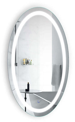 Krugg Icon Oval LED Bathroom Mirror