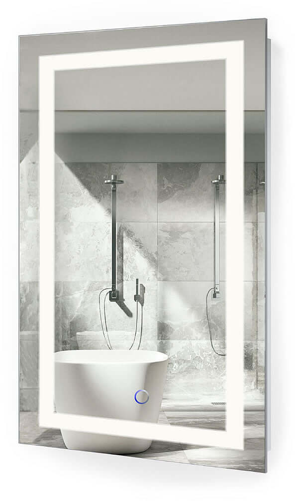 Krugg Icon Rectangular LED Bathroom Mirror - 14 Sizes