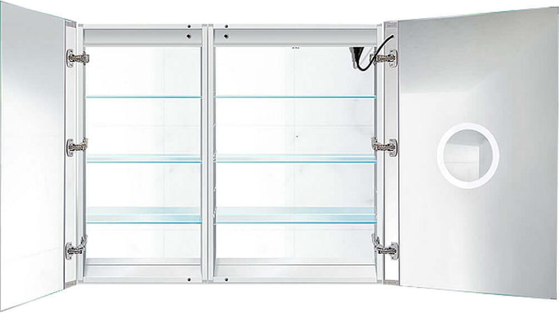 Krugg Reflections Svange Rectangular LED Medicine Cabinet with Defogger - 5 Sizes