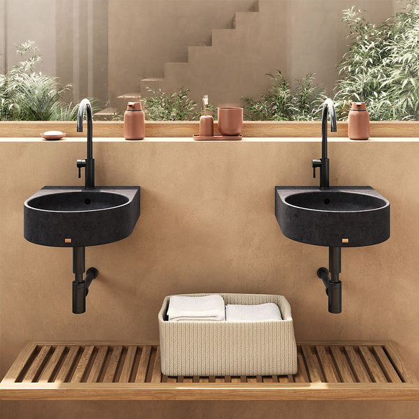 Konkretus BAHIA 01 Wall-Mount Concrete Bathroom Sink, 13 Colors