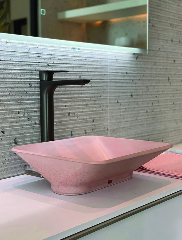 Konkretus Custom Made PONDOK 01 Above-Mount Concrete Bathroom Sink in 13 Colors