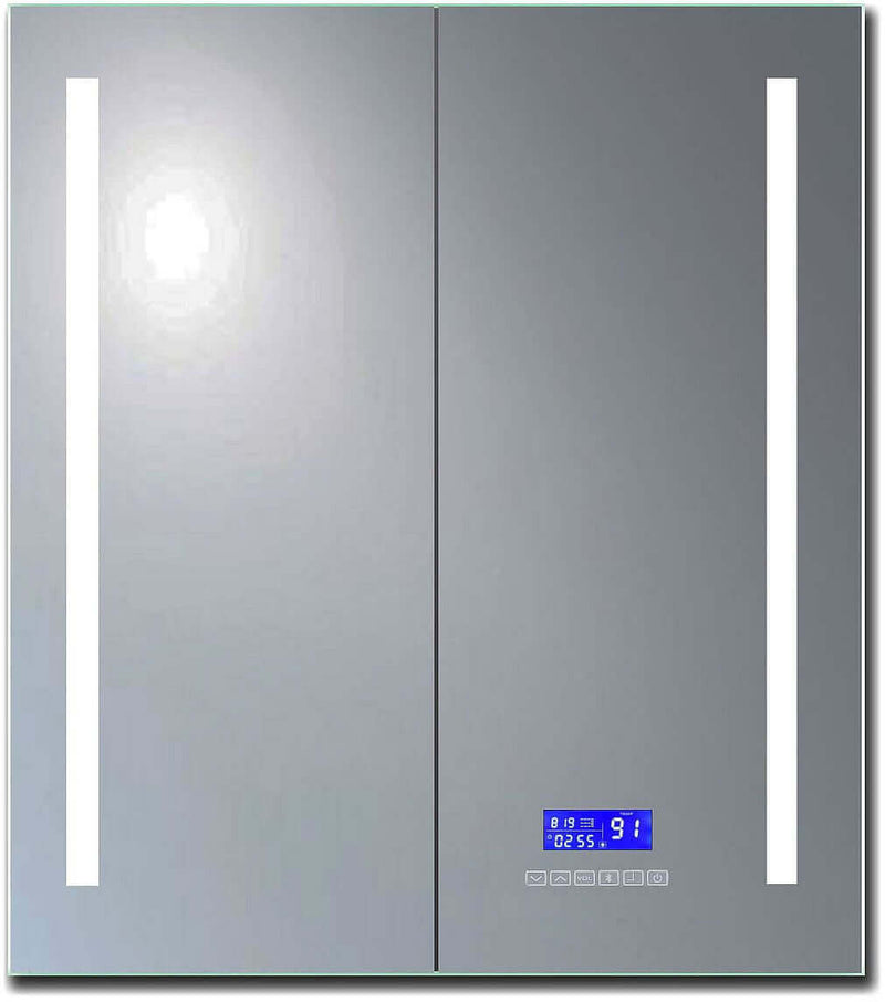 Alfi brand 26" X 30" Double Door Bluetooth LED Medicine Cabinet