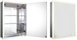 Whitehaus Medicinehaus Recessed 1-Door Mirrored LED Medicine Cabinet
